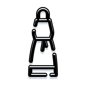 Abstract minimalist graphic structure on white background Stock Illustration