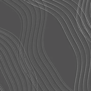 Abstract Minimalist Gray Background with Elegant White Wavy Lines and Fluid 스톡 일러스트