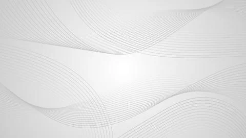 Abstract Minimalist Gray Background with Smooth Flowing Lines Stock Illustration