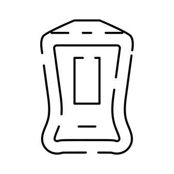 Abstract minimalist icon displaying modern geometric shape Stockillustratie