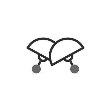 Abstract minimalist icon showcasing interconnected structures symbolising c.. Illustrazione stock