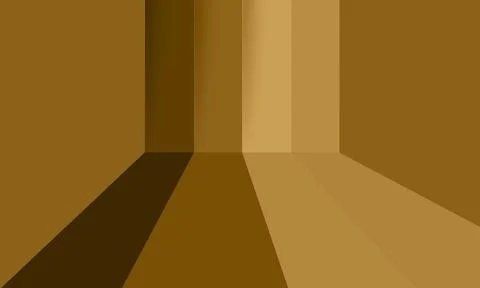 Abstract minimalist interior perspective with brown  イラスト素材