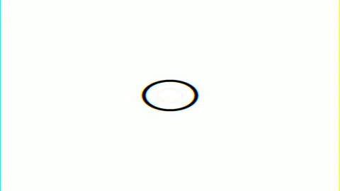 Abstract minimalist loop: Black circle on white seamless background for desig Stock Footage 336769912
