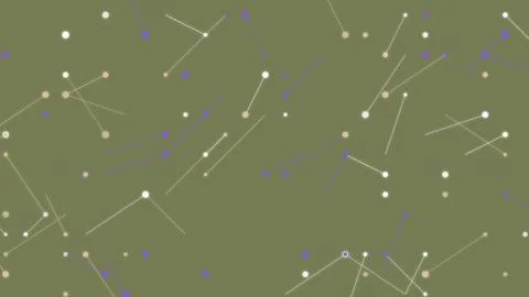 Abstract Minimalist Network Background with Connected Dots and Purple Lines.. Stock Illustration