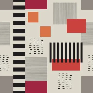 Abstract minimalist rectangle textile pattern Stock Illustration