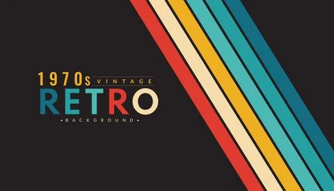 Abstract minimalist retro background with rounded stripe elements. Vector i.. Stock Illustration