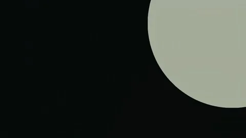 Abstract minimalist semi-circle graphic element in light green on deep blac.. Stock Footage 342159674