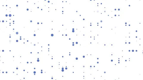 Abstract minimalist technology background blue dots random motion. Information Stock Footage 320677692
