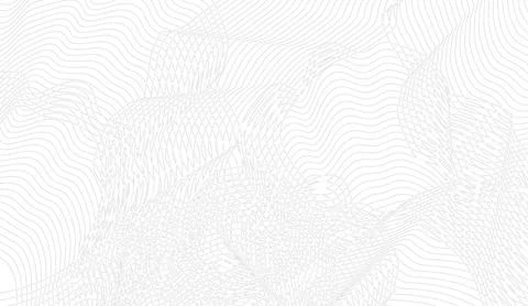 Abstract minimalist white background with grey subtle line waves and flowing Stock Illustration