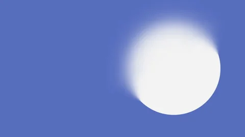 Abstract Minimalist White Glowing Sphere on Blue Background with Motion Blur Stock Footage 328579655