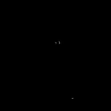Abstract Minimalist White Graphic Elements Floating on Solid Black Background Stock Illustration