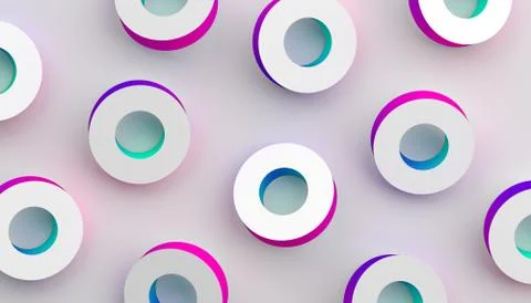 Abstract Minimalistic 3D Background. Stock Illustration