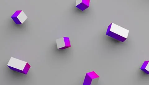 Abstract Minimalistic 3D Background. Illustrazione stock