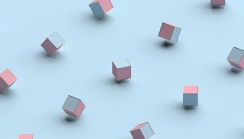 Abstract Minimalistic 3D Background. Stock Illustration