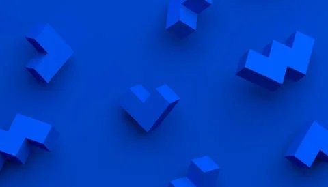 Abstract Minimalistic 3D Background. Stock Illustration