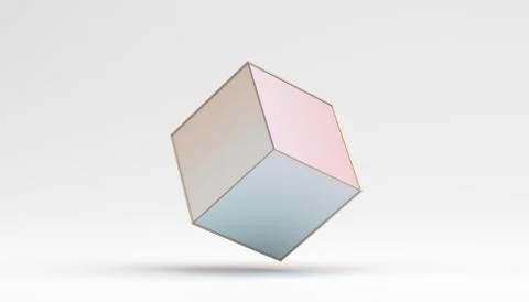 Abstract Minimalistic 3D Background. Stock Illustration