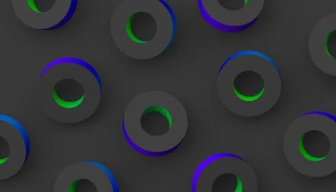 Abstract Minimalistic 3D Background. Illustrazione stock