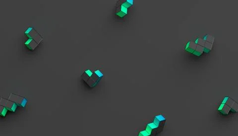Abstract Minimalistic 3D Background. Stock-Illustration