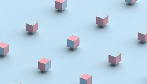 Abstract Minimalistic 3D Background. Illustrazione stock