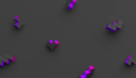 Abstract Minimalistic 3D Background. Stock Illustration