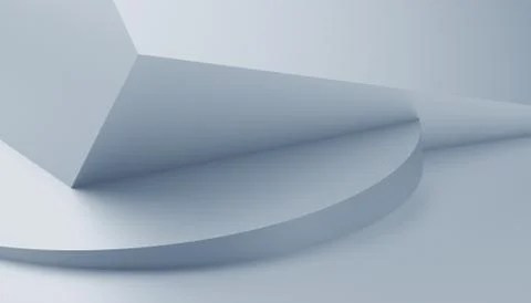 Abstract Minimalistic 3D Background Illustrazione stock