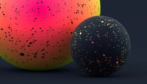 Abstract Minimalistic 3D Background Stock Illustration