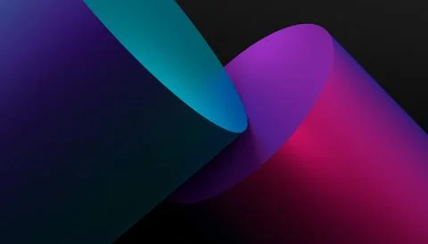 Abstract Minimalistic 3D Background Illustrazione stock