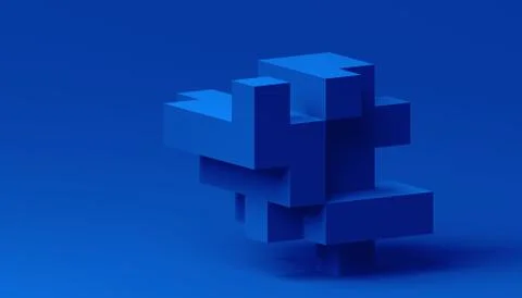 Abstract Minimalistic 3D Background Illustrazione stock