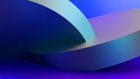 Abstract Minimalistic 3D Background Illustrazione stock