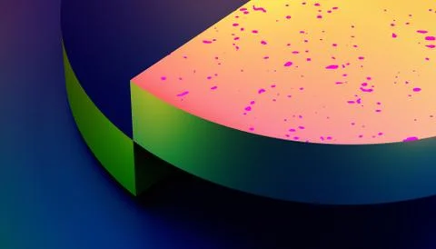 Abstract Minimalistic 3D Background Stock Illustration