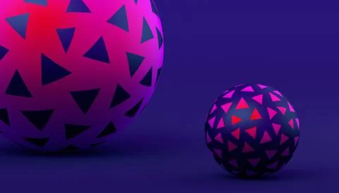 Abstract Minimalistic 3D Background Illustrazione stock