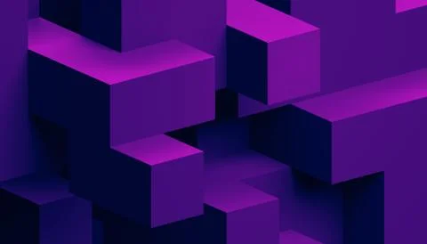 Abstract Minimalistic 3D Background Stock Illustration