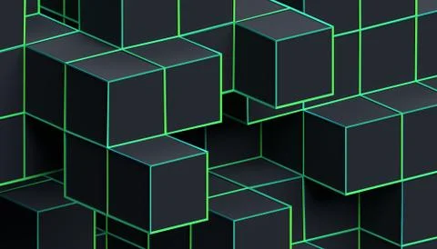 Abstract Minimalistic 3D Background Stock-Illustration