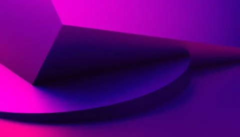 Abstract Minimalistic 3D Background Illustrazione stock