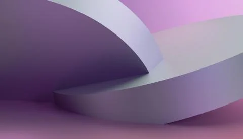 Abstract Minimalistic 3D Background Illustrazione stock