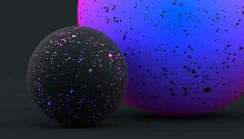 Abstract Minimalistic 3D Background Stock-Illustration
