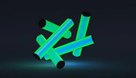 Abstract Minimalistic 3D Background Illustrazione stock