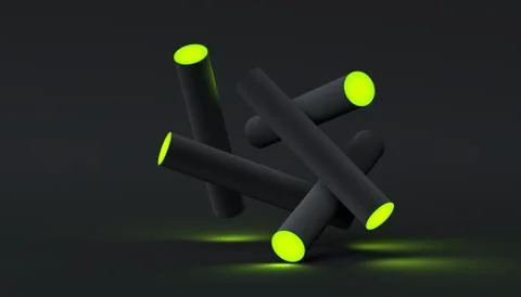 Abstract Minimalistic 3D Background Stock Illustration