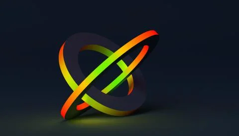 Abstract Minimalistic 3D Background Stock-Illustration