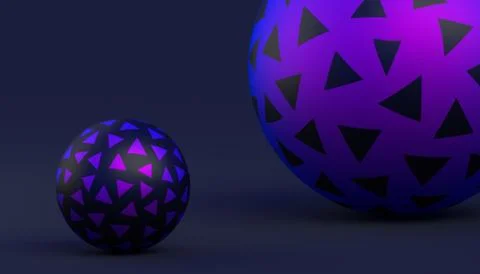 Abstract Minimalistic 3D Background Stock Illustration