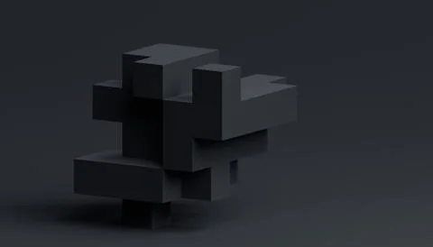 Abstract Minimalistic 3D Background Stock Illustration