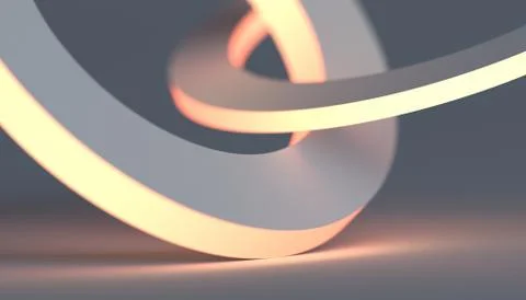 Abstract Minimalistic 3D Background Stock Illustration