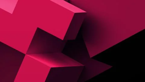 Abstract Minimalistic 3D Background Stock Illustration