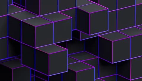 Abstract Minimalistic 3D Background Illustrazione stock