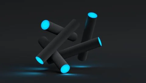 Abstract Minimalistic 3D Background Illustrazione stock