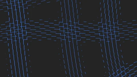 Abstract minimalistic blue zigzag pattern - elegant black and blue design Stock Footage 323434569