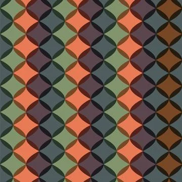 Abstract minimalistic pattern design in vintage hippie style. Vector seamle.. Stock Illustration