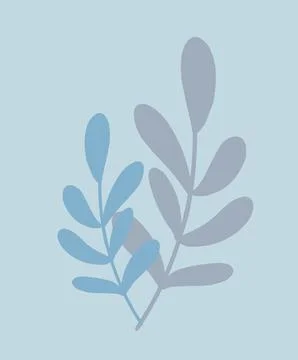 Abstract minimalistic tropical leaf in boho style and lines. Template, poster 스톡 일러스트