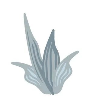Abstract minimalistic tropical leaf in boho style and lines. Template, poster Illustrazione stock