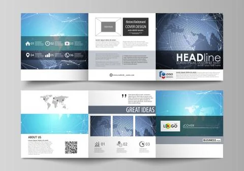 The abstract minimalistic vector illustration of the editable layout. Two Stock Illustration